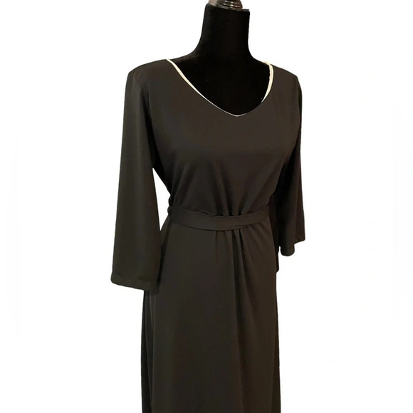 Vintage JOHNNY WAS Black Dress Large - Picture 3 of 9